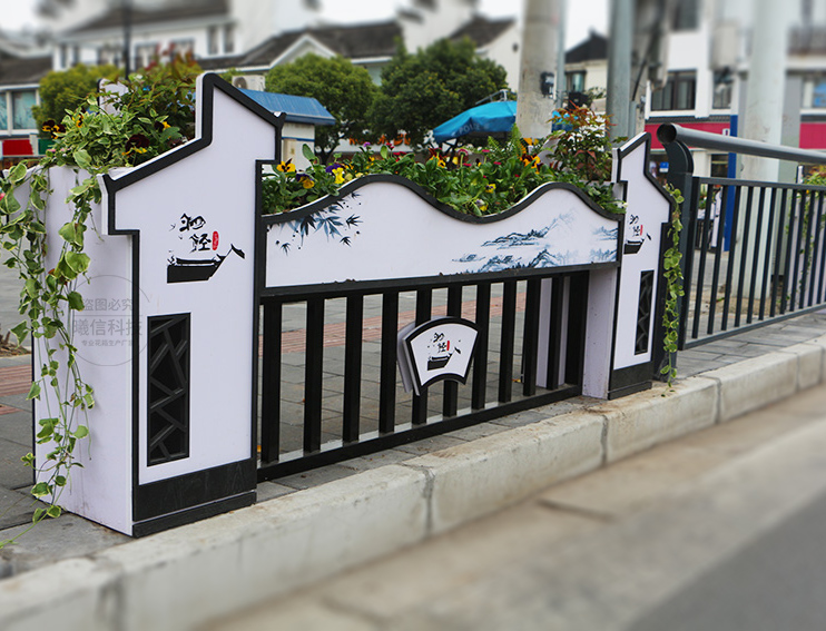 商業(yè)步行街花箱上海古鎮(zhèn)案例